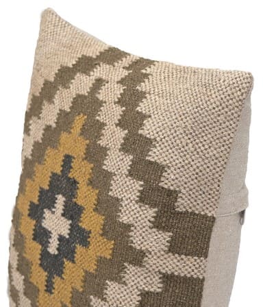 Almofada lã/juta 45*45  KILIM s/enchimt