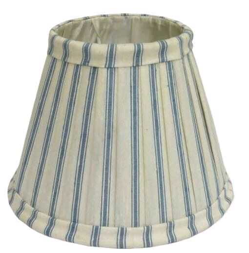 Abat-jour red 40*17*22H seda riscas azuis