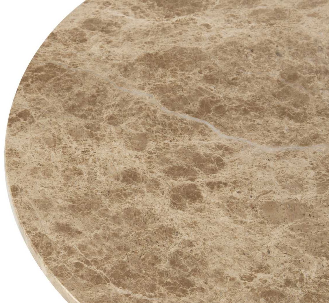 Mesa apoio D50*62H metal cast/mármore
