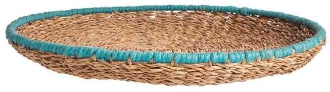 Prato/tabuleiro D50*6H algas marinhas/juta