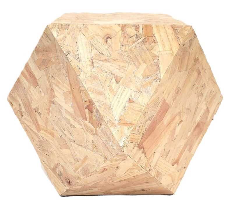 Mesa centro 42*42*42H abeto natural