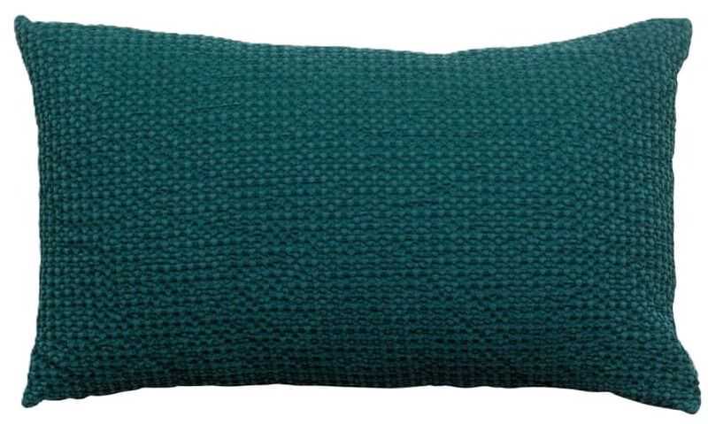 Almofada 30*50 MAIA azul petróleo s/enchim