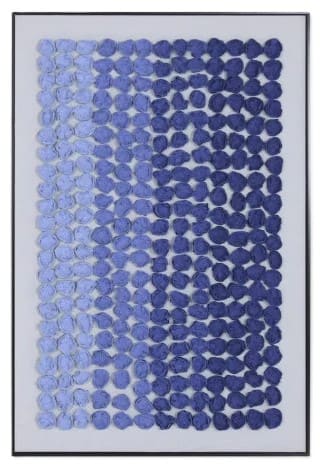 Quadro papel maché 80*7*120H azul ou branco
