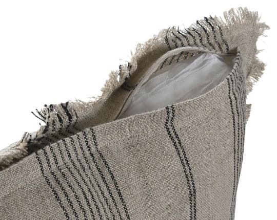 Almofada50*50 linho riscas s/enchim