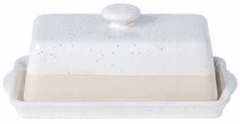 Manteigueira rect 19cm FATTORIA branca