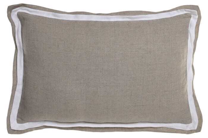 Almofada linho 60*40 natural s/enchimt