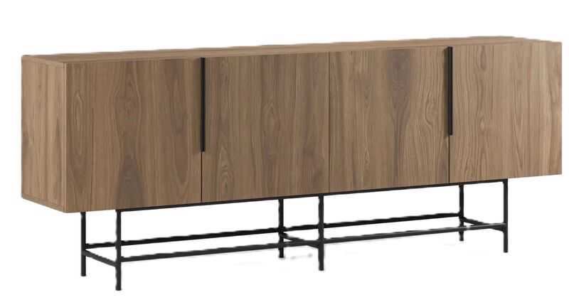 Aparador 200*40*H77,9 carvalho 4 portas