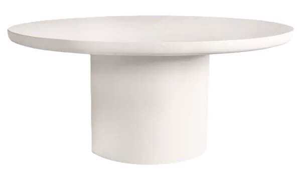 Mesa jantar D150*H68 reboco cal