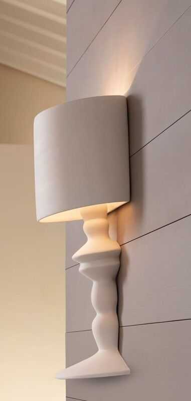 Aplique LED 28*20*H60 cerâmica abj linho