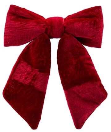 Laço veludo vermelho  21*H25cm