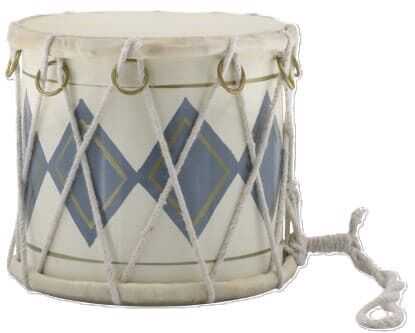 Tambor vintage D12*12H azul