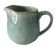 Leiteira D8,5*9,2cm grés verde/cinz