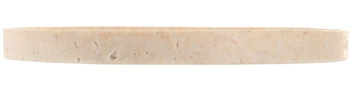 Bandeja resina D22*2Hcm bege