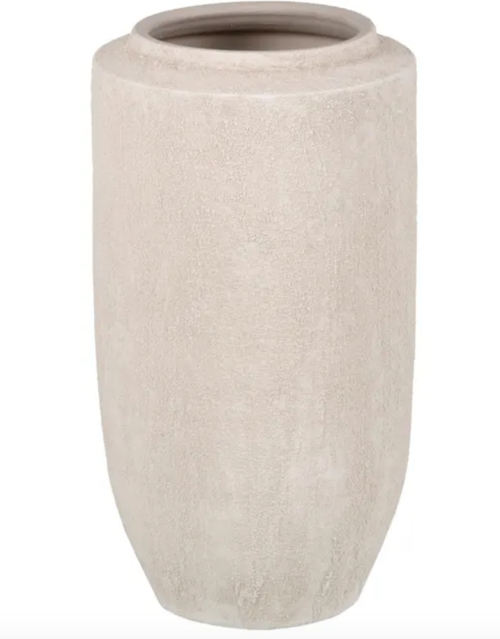 Vaso cerâmica 21*21*40cm creme