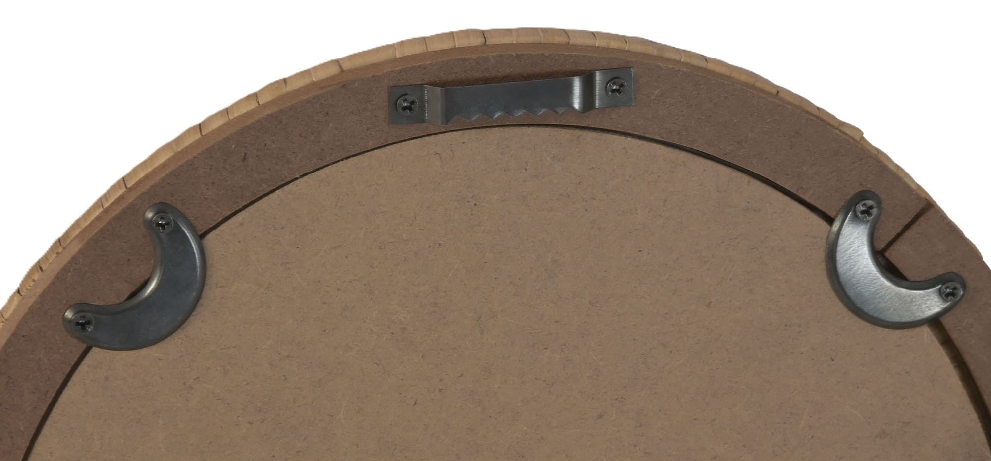 Quadro vidro/rattan D30*2cm peixes