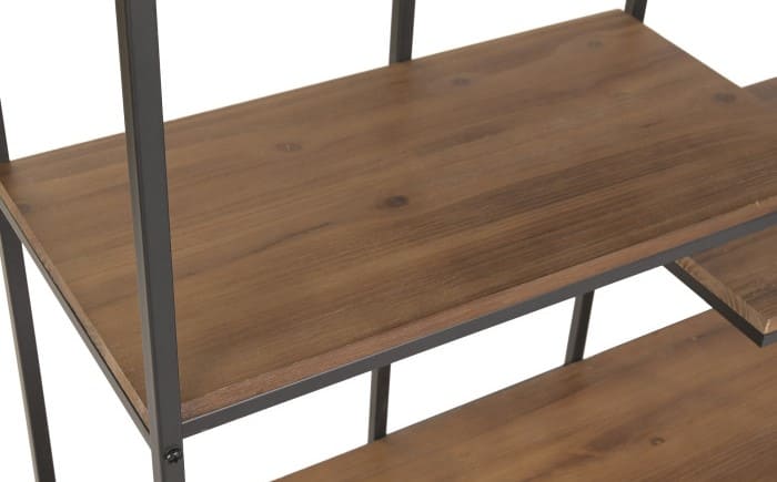 Estante aberta 100*33*181H ferro/abeto