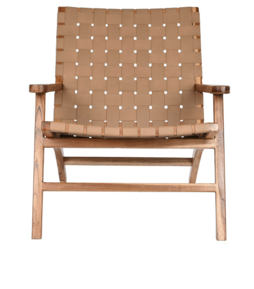 POLTRONA TECA PELE 74X78X75