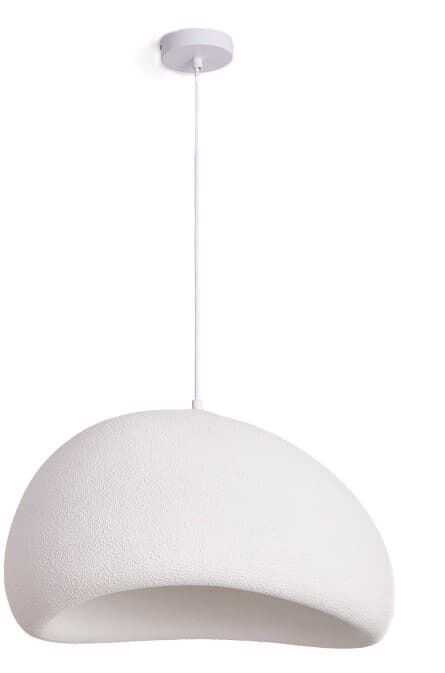 Cand teto LED suspenso D50*H180 resina branco