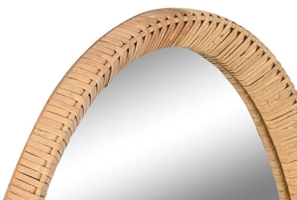 Espelho oval 53*4,5*85H rattan
