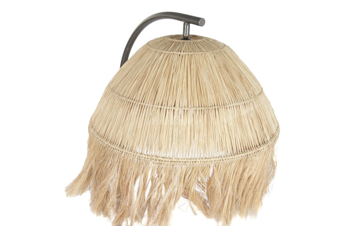 CANDEEIRO DE TECA E FERRO 57X55X160