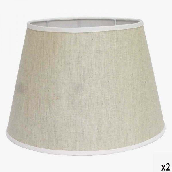 Abat-jour oval 30*24*20 taupe