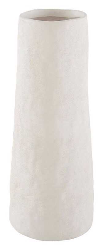 Vaso terracota D11,3*28,5H cilindro branco