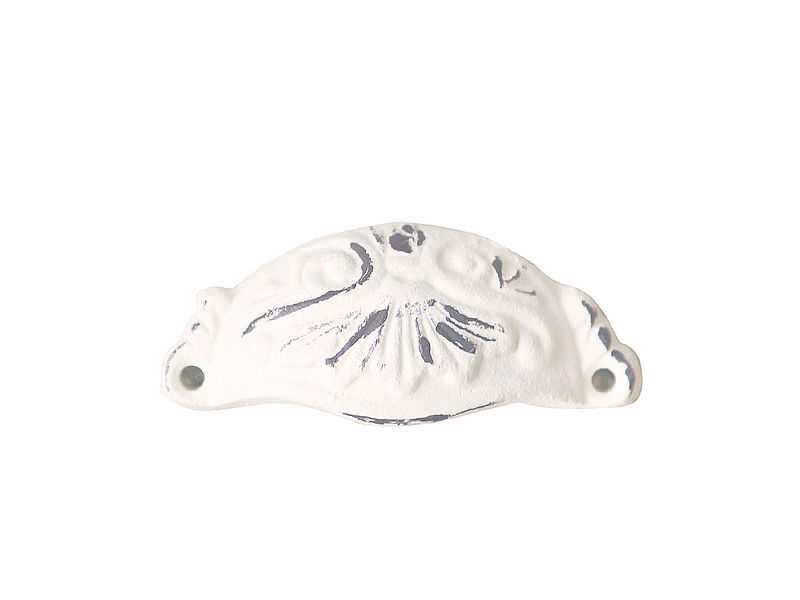 Puxador  metal 11*3*4H creme decapé