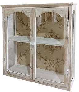 Móvel parede 58.5*18*71H mad portas c/ vidro