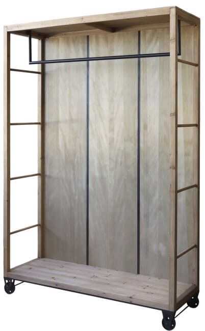 Estante aberta 150*48*H200 c/rodas