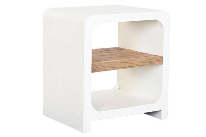 Mesa cabec 50*40*H55 mad reciclada/manga