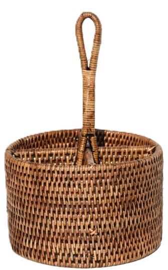 Suporte red especiarias rattan c/ pega