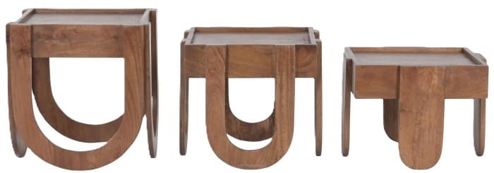 Mesa apoio 40*40*45H manga empilhável