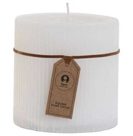 Vela cera D10*10 branca 650 gr 85H