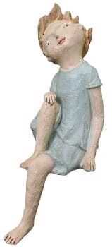 Menino sentado 21*14*42H poliresina