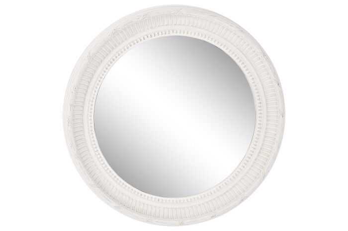 Espelho D66*5 madeira branco