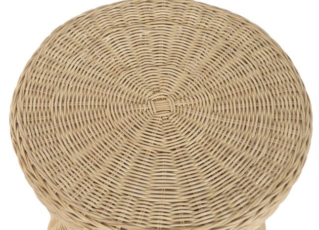 Mesa aux 44*44*47H rattan natural