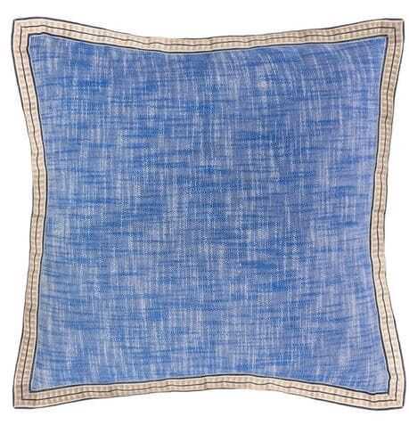 Almofada 50*50 azul algodão s/ enchimt