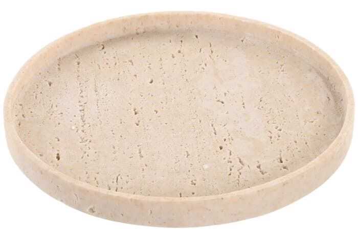 Bandeja resina D22*2Hcm bege