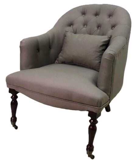 Cadeirão capitoné 69*85*86H estofo cinz