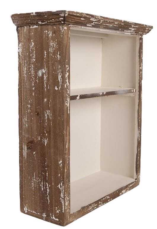 Estante parede 36*15*43H mad envelhecida