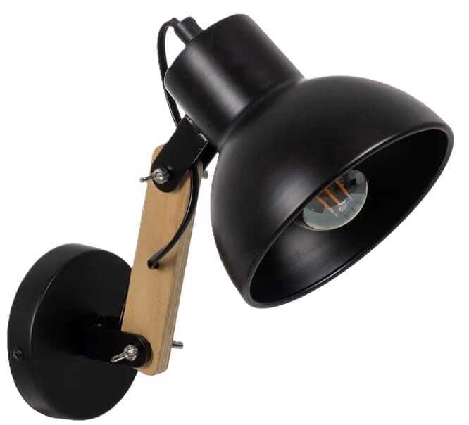 Aplique extens 28*15*22H ferro preto/mad