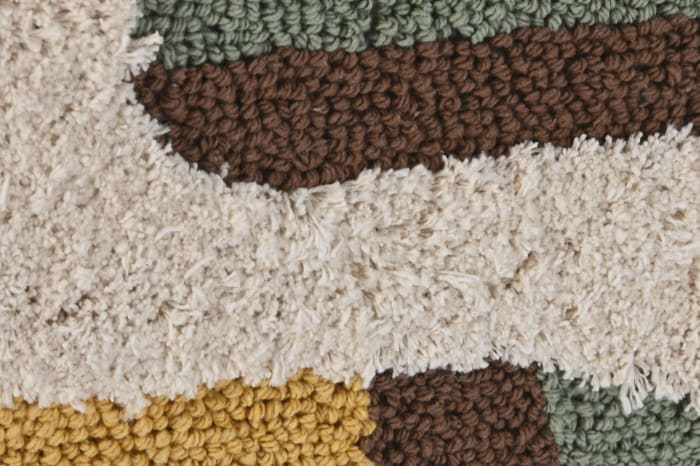 Quadro algodão/acácia 75*3*105 abstrato