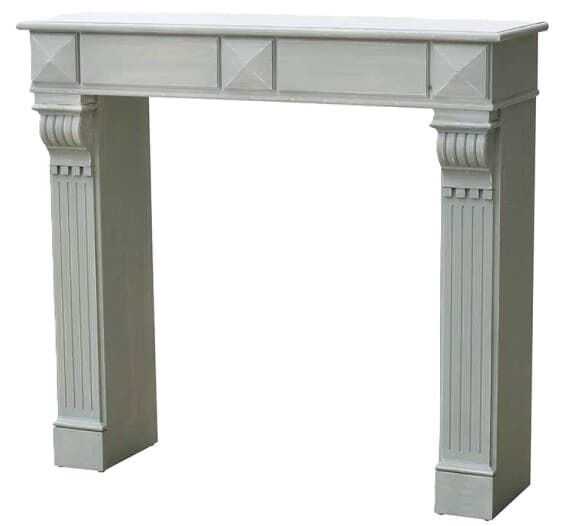 Frente lareira 120*36*110H madeira