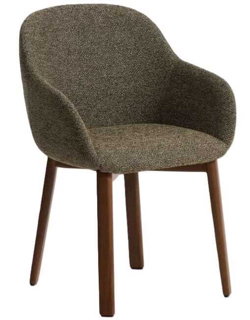 Cadeira braços MEILA 57*52*79H chenille verde
