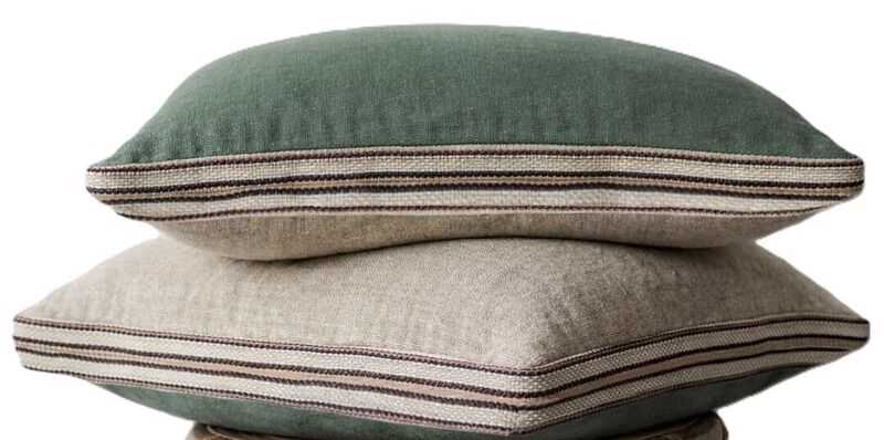 Almofada 50*50 bege/verde azeitona