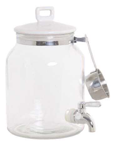 Dispensador bebidas 17*17*26,7 vidro/cerâmica