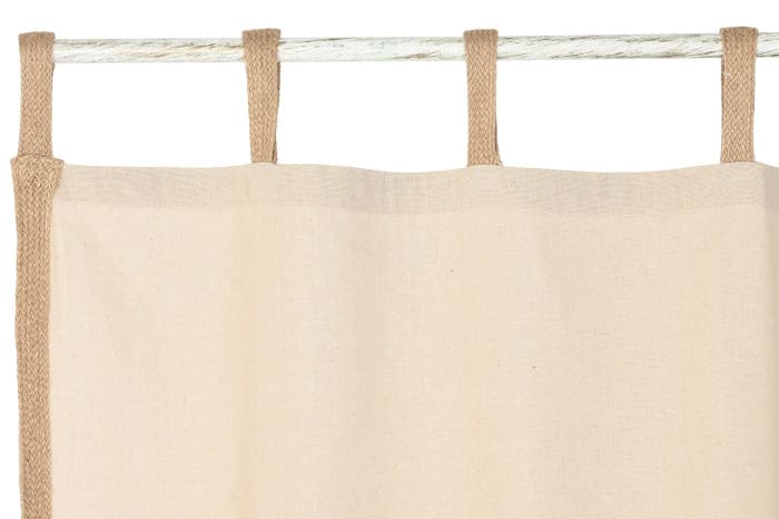 Cortina linho/ráfia 140*260 presilhas