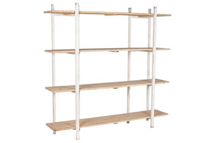 Estante aberta 188*42*H180 abeto/metal