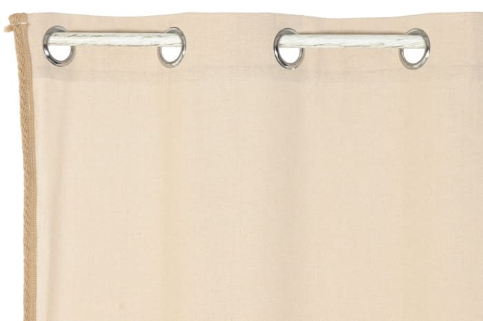 Cortina linho/ráfia 140*260 argolas