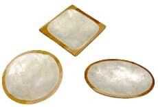 Pratinho nacar/madeira 10cm